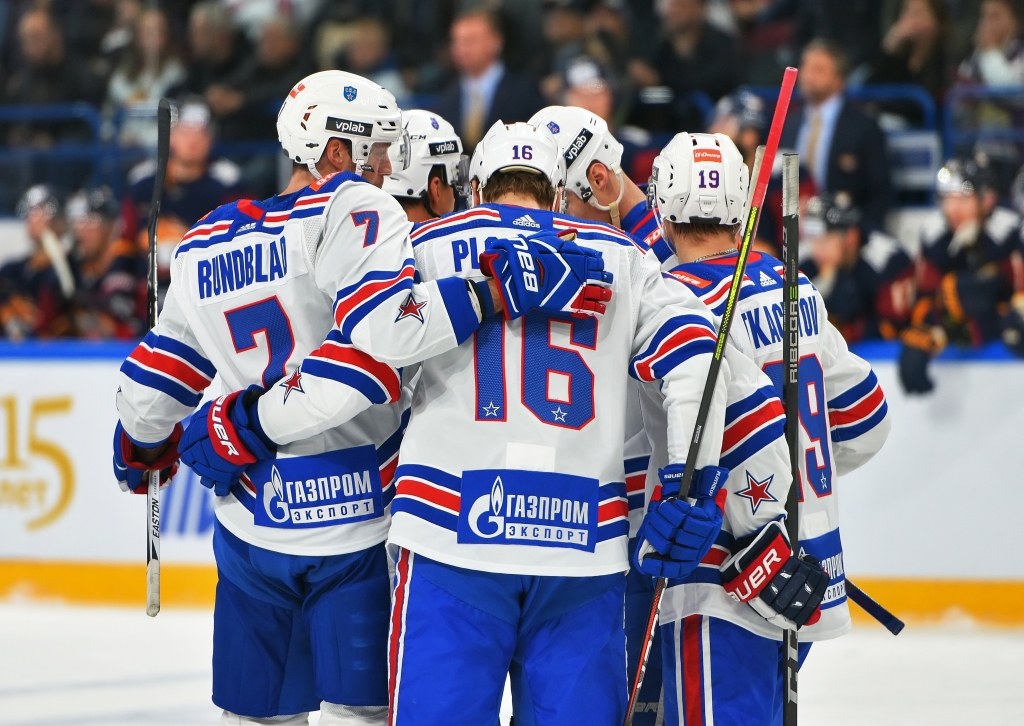 СКА победил «Сибирь» в матче чемпионата КХЛ