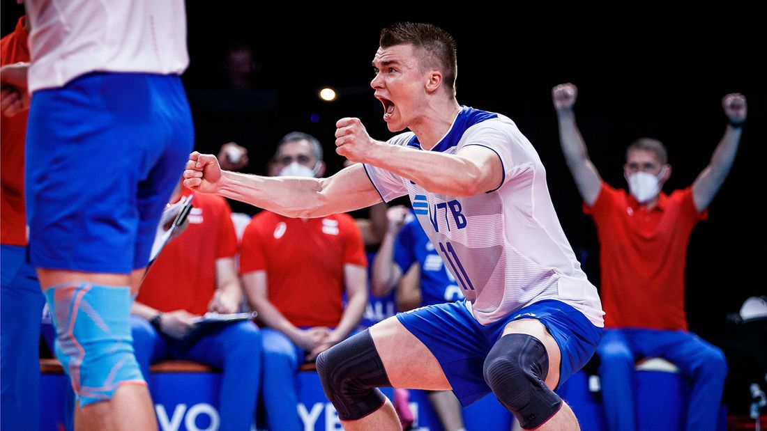 Волейболисты сборной России обыграли Австралию и вышли в лидеры группового этапа Лиги наций
