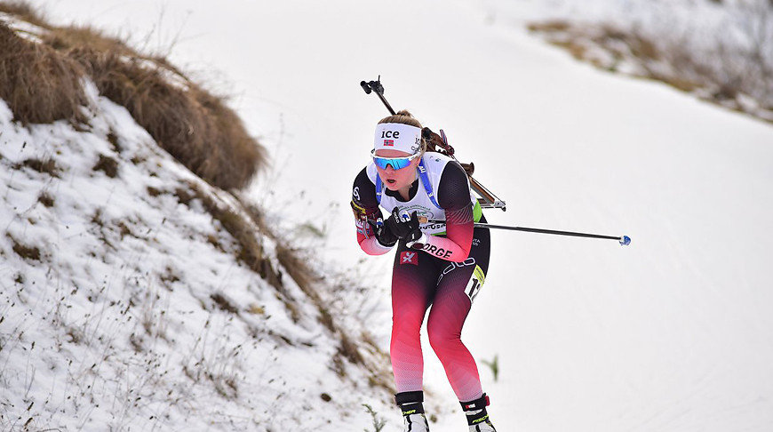 Белоруска Аделина Сабитова стала 33-й в спринте на этапе Кубка IBU в Осрблье, золото у норвежки Каролине Эрдал