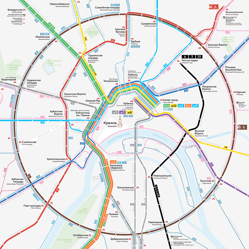 Карта автотранспорта москвы