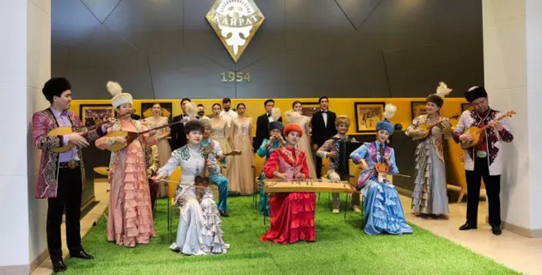 «Кайрат» показал казахский вариант гимна Лиги чемпионов