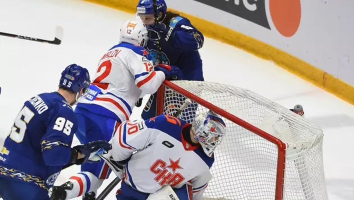 «Барыс» зарубился с лидером КХЛ в матче с десятью голами