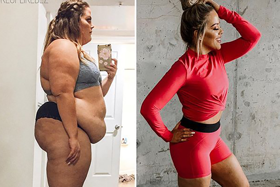 25-летняя американка за два года превратилась из толстушки в фитоняшку