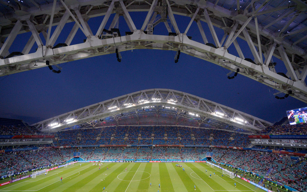 Стадион «Фишт» в Сочи готовят к первому матчу Российской премьер-лиги