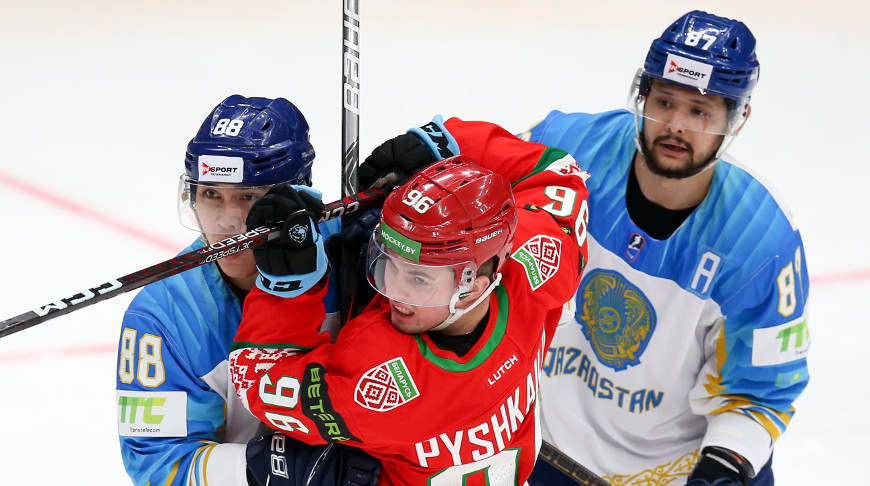 Белорусские хоккеисты с победы стартовали на Кубке Первого канала