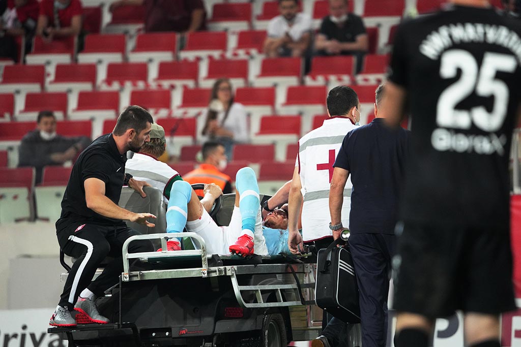 Миладиновича увезли в больницу с черепно-мозговой травмой после столкновения с Понсе