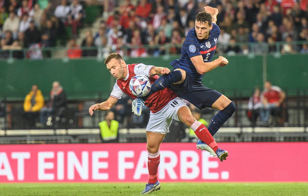 Сборная Франции по футболу сыграла вничью с австрийцами в матче Лиги наций