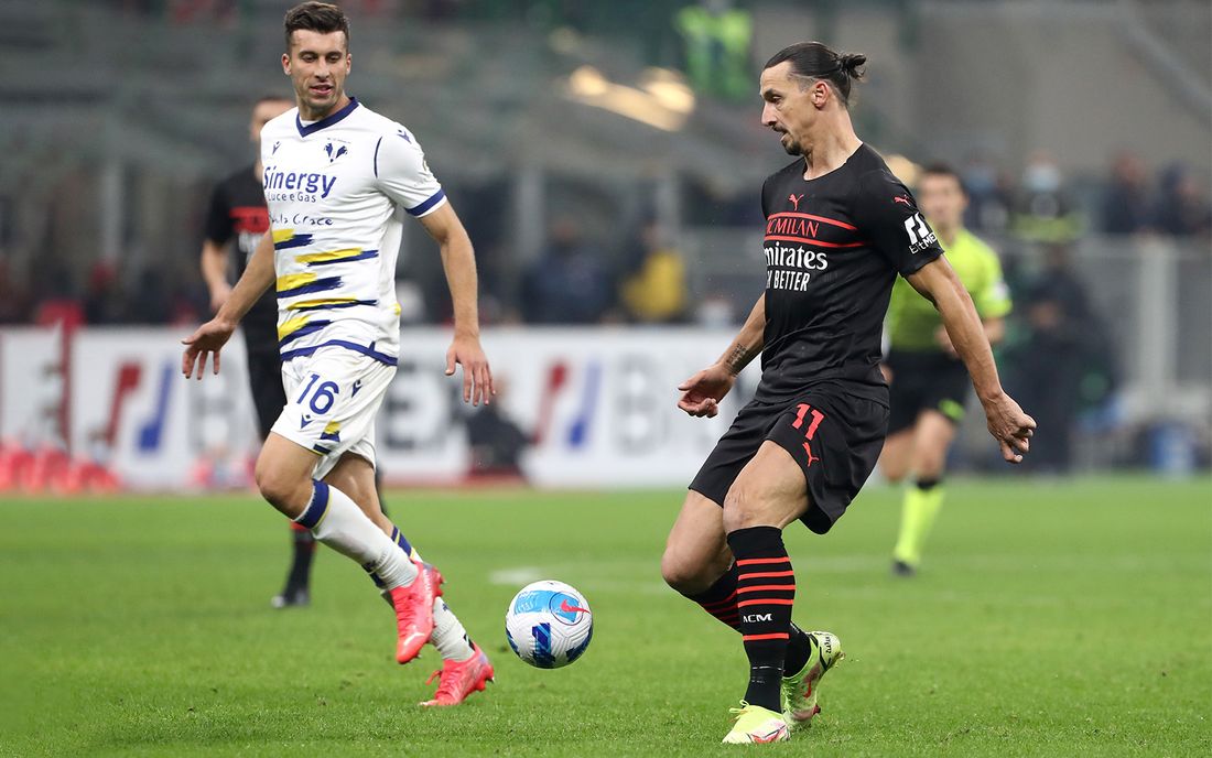 «Милан» вырвал победу у «Вероны», уступая в 2 мяча по ходу встречи, и возглавил турнирную таблицу в Серии А