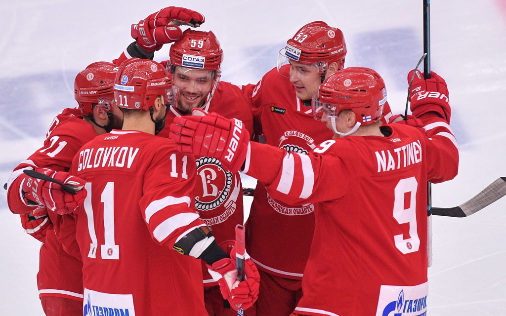 «Витязь» обыграл «Спартак» и прервал серию поражений из четырех матчей в КХЛ