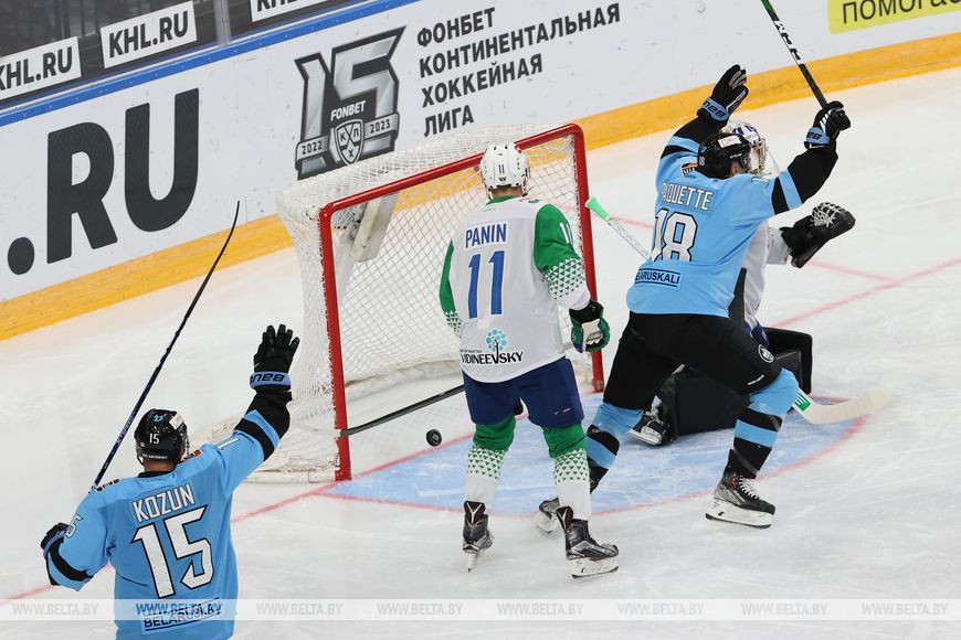 Хоккейное минское «Динамо» потерпело первое поражение в сезоне КХЛ