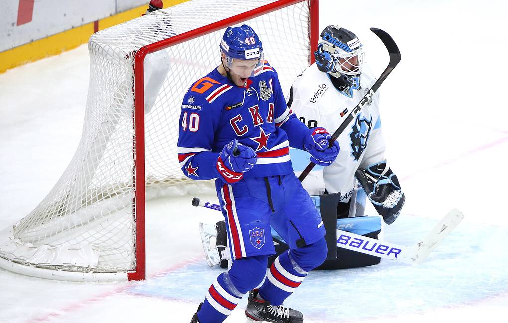 СКА удвоил преимущество в серии первого раунда плей-офф КХЛ против минского «Динамо»