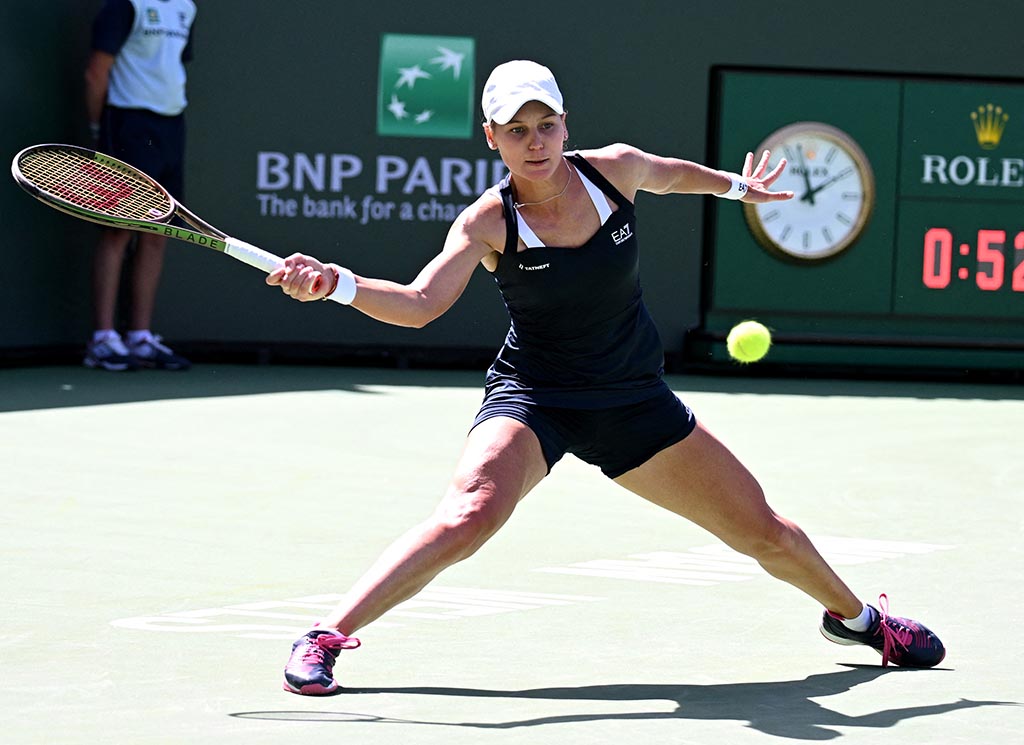Кудерметова не сумела выйти в полуфинал теннисного турнира в Индиан-Уэллсе