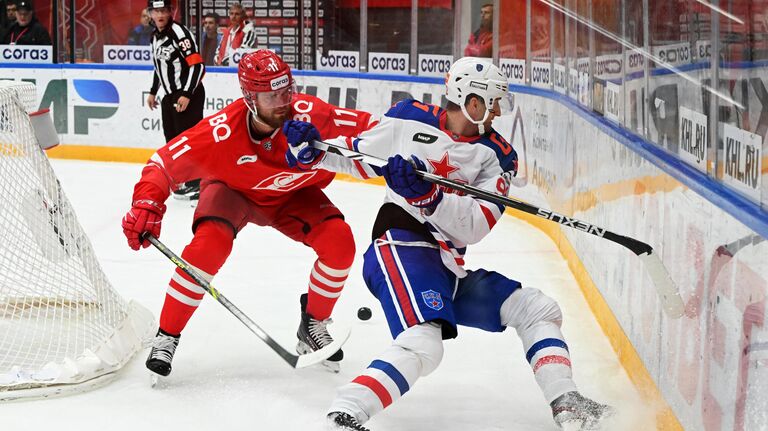 Гол Глотова помог СКА обыграть «Спартак» в матче КХЛ