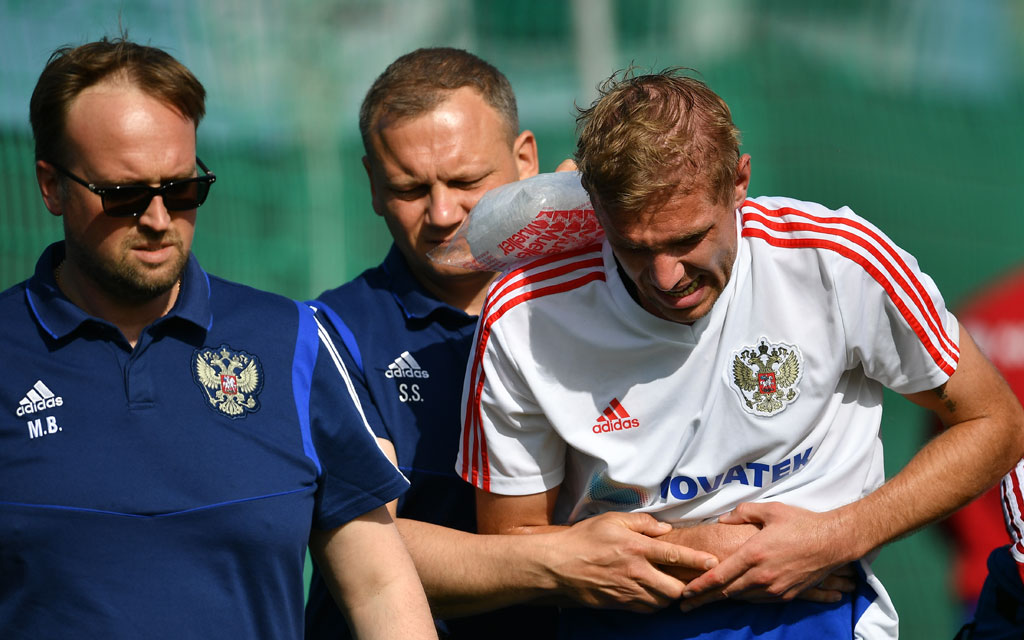 Футболист «Краснодара» Газинский впервые после травмы тренировался в общей группе