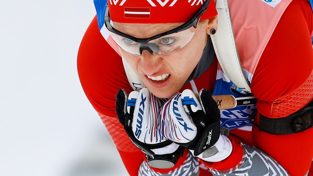 Латвийская биатлонистка приехала на чемпионат мира по лыжам и победила