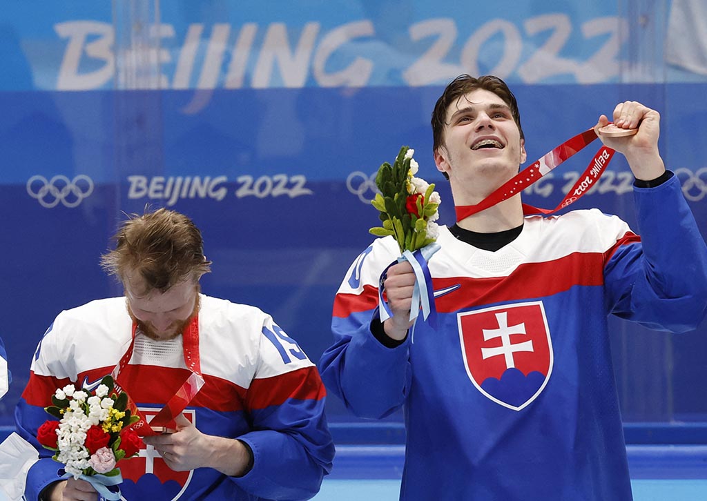 Сборная Словакии по хоккею впервые в истории завоевала медаль на Олимпиаде